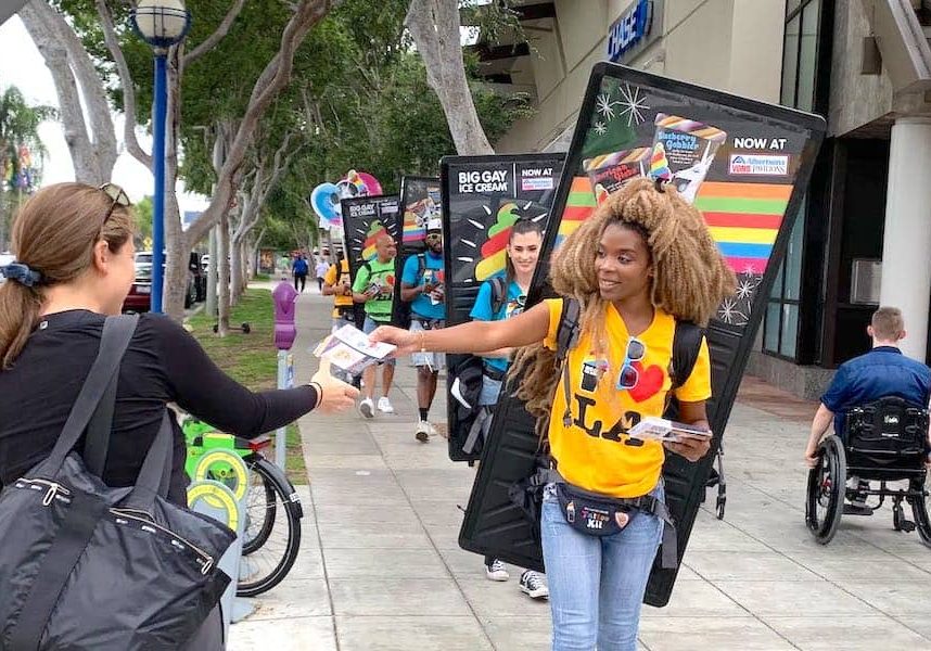 Big Gay Ice Cream Street Team Marketing Example - Santa Monica Blvd. West Hollywood, Los Angeles